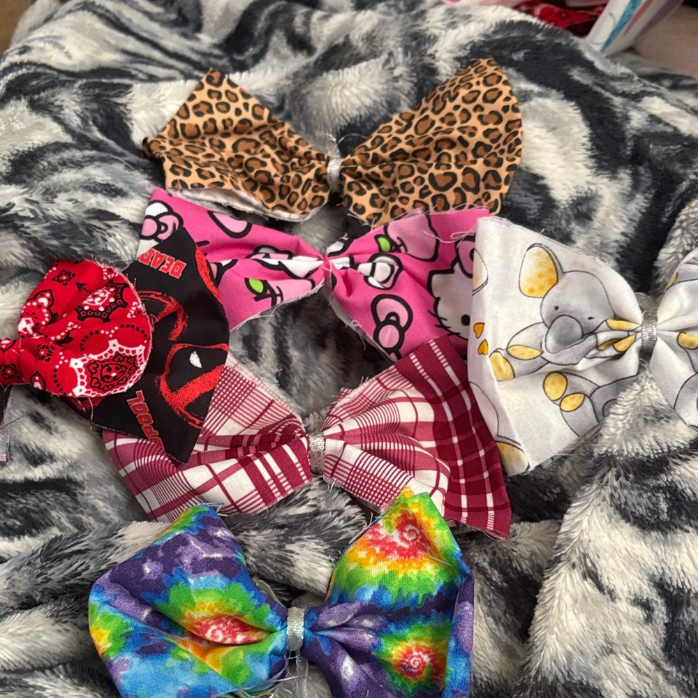 Colorful Kids Hair Bow Set